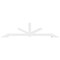 Ekena Millwork Vanguard Architectural Grade PVC Gable Bracket, 108"W x 27"H x 4"D x 4"F, 6/12 Pitch GBP108X27X0404VAN00 - alternate 3